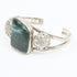 Silver bracelet with green stone - The Nomads Tent